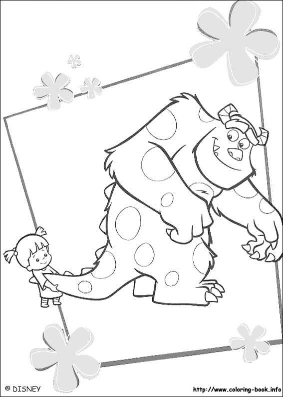 Monsters, inc. coloring picture